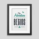 The adventure begins Framed poster